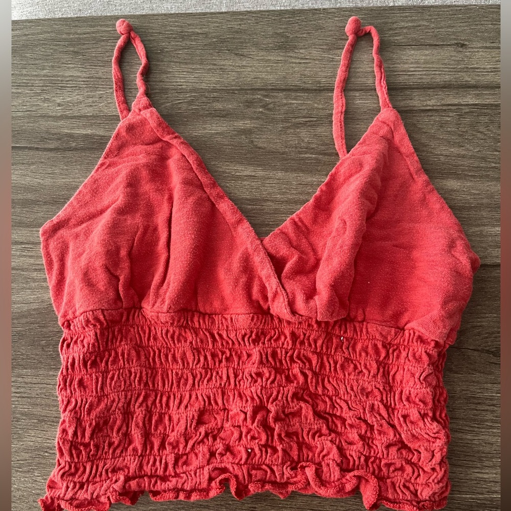 Ruched Crop Top - Pack of 2 in Red & Yellow